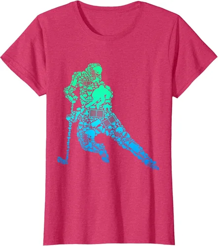 Vista 32 de Jugador de hockey sobre hielo Camiseta de hockey sobre hielo para hombres y niños Asphalt Grey