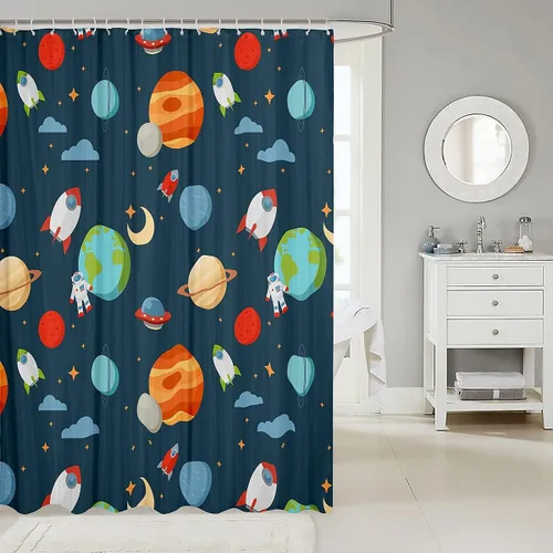 Vista 35 de Feelyou Cortina de ducha con diseño de gato para decoración de baño, bonita cortina de baño para puestos de bañeras, accesorios de baño divertidos