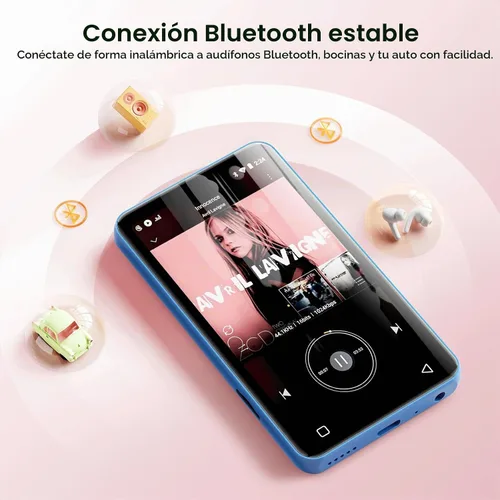 Vista 6 de Innioasis Reproductor de MP3 G3 con Bluetooth y WiFi, reproductor de 160G Azul