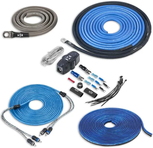 Vista 12 de NVX Kit de cableado de amplificador dual 1/0 calibre 1/0 AWG 100% OFC sin cable RCA - XAPK1D