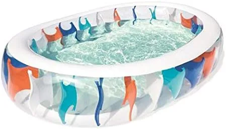 Vista 3 de Bestway 54066E - Piscina elíptica para niños, multicolor