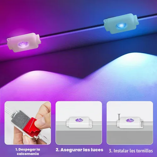 Vista 7 de Luces permanentes para exteriores de 50 pies con 30 luces LED RGB inteligentes, control remoto, aplicación/control remoto, impermeable IP67