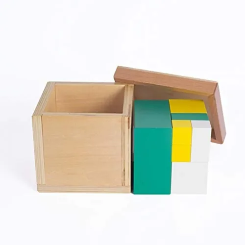 Vista 2 de Montessori Niños Matemáticas Juguetes Power 2 Cube Training Educación Temprana Educación Preescolar Niños Matemáticas Aprender Juguetes Brinquedos