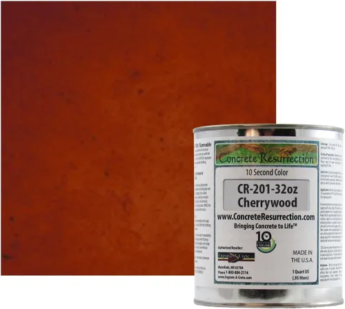 Vista 8 de Tinte profesional para hormigón de secado rápido, fácil de usar. Tinte de acetona Concrete Resurrection de 10 segundos color 32 oz (ámbar)