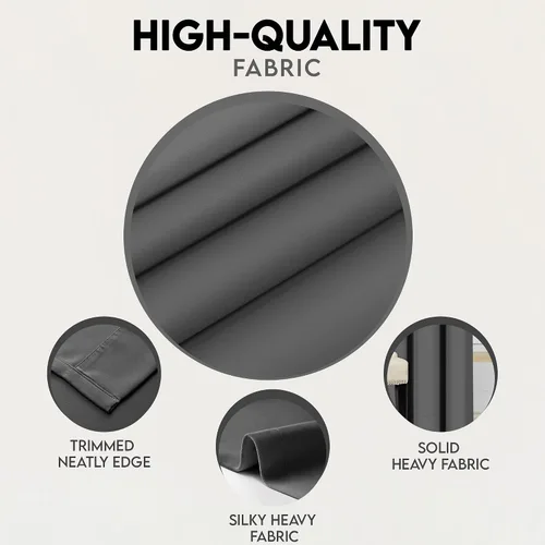 Vista 6 de Utopia Bedding - Cortinas opacas para dormitorio, cortinas con ojales de 54 pulgadas de largo, 2 paneles, cortinas térmicas aisladas para sala