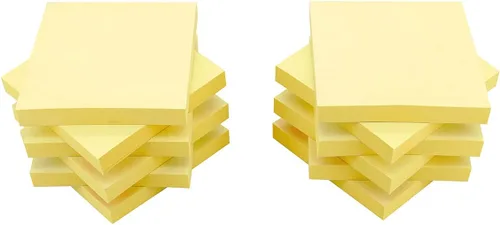 Vista 2 de Notas adhesivas, 3 x 3 pulgadas, amarillo, 24 blocs