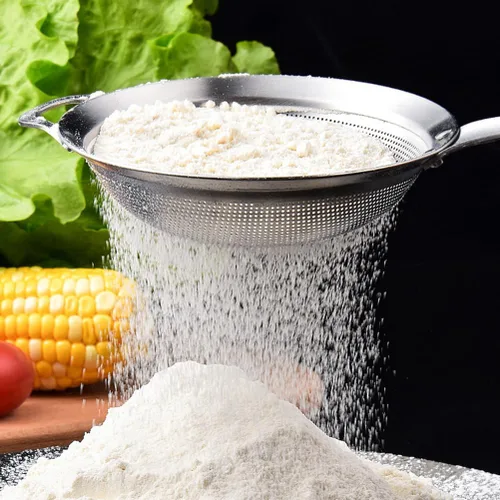 Vista 3 de Cabilock Coladores de malla fina para cocina, colador de grasa de acero inoxidable con asa para filtro de aceite, tamiz de grasa y tamiz de espuma