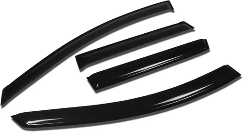 Vista 31 de Auto Dynasty 4 unidades de cinta en la visera de ventilación de ventana, deflector, protector de lluvia compatible con Nissan Maxima 2004-2008