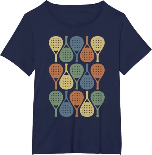 Vista 22 de Vintage Retro Padel Camiseta de Padel Sports Lover