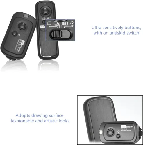 Vista 3 de Pixel RW221-DC0 - Control remoto de radio inalámbrico compatible con Nikon Z8 Z9 D3 D4 D5 D6 D800 D850 D810 D700 D500 D300 D200 F100 F90 F6 F5 D1X