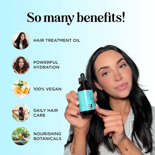 Vista 3 de Suero voluminizador de aceite de romero para el cabello, aceite hidratante para el cuero cabelludo y el cabello para hombres y mujeres con infusión