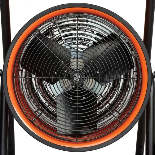 Vista 2 de Global Industrial 34120 BTU Calentador eléctrico portátil de salamandra con cable de 8 pies, termostato ajustable, 240 V, 1 fase, 10000 W