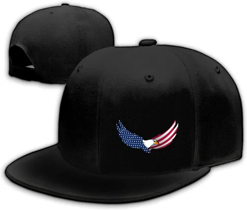 Vista 13 de Gorra de béisbol ajustable para hombre, gorra de béisbol ajustable negra con diseño de bandera estadounidense, gorra de calavera pirata