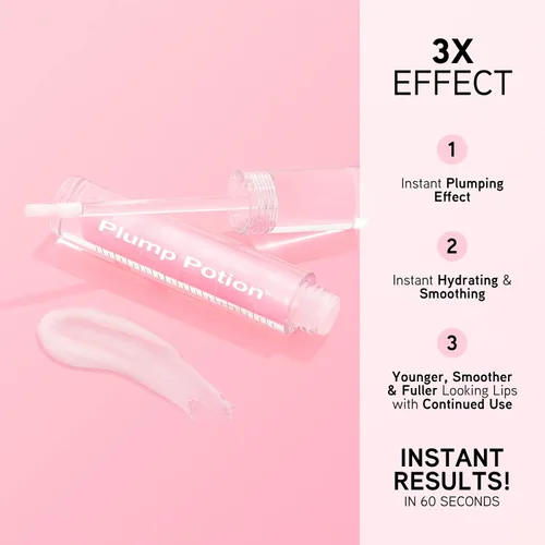 Vista 9 de Physicians Formula Plump Potion Extensión de color de cóctel para rellenar el labio sin agujas, Pink Rose Potion, 0.1 onzas