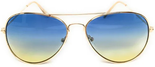 Vista 2 de WebDeals Retro - Gafas de sol de metal Aviator tamaño niño