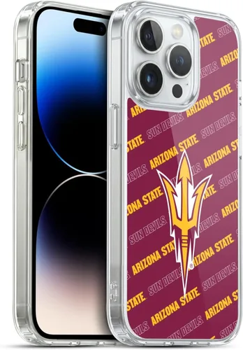 Vista 183 de Head Case Designs Funda de gel ASU Camou con licencia oficial de la Universidad Estatal de Arizona [protección de grado militar] compatible