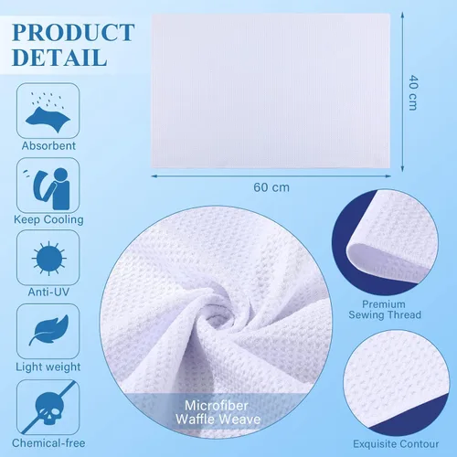 Vista 3 de Breling Toalla de cocina de sublimación en blanco de 16 x 24 pulgadas, tejido de gofre, de microfibra, de secado rápido, absorbentes para regalos