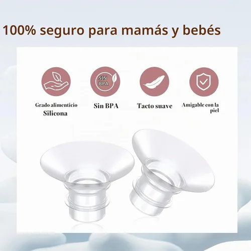 Vista 2 de Inserto de brida de 0.59 pulgadas, 6 piezas, compatible con espectros de brida de 0.59 pulgadas/insertos de brida para Spectra/Momcozy Insertos