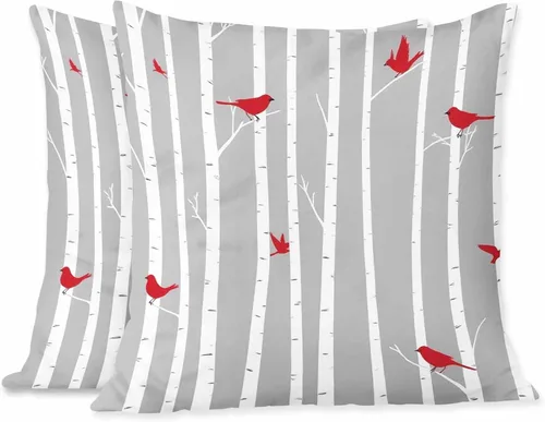 Vista 16 de Juego de 2 almohadas decorativas cuadradas con diseño de pato y pato verde para nadar en el lago para sofá y cama, para mujeres, hombres, niños