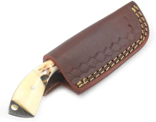 Vista 7 de Colección Real Damascu-Blade Cuchilla Fija Mini Chef Cleaver