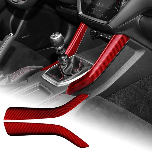 Vista 26 de AIRSPEED Fibra de carbono dura para Subaru WRX/WRX STI 2022 2023, para Subaru Crosstrek 2024, cubierta de consola central por encima del lado
