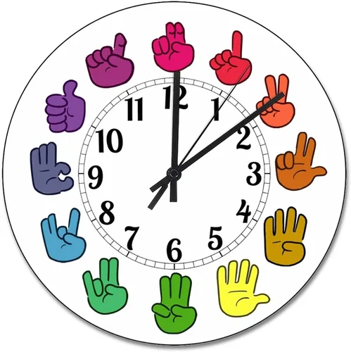 Vista 9 de ArogGeld ASL - Reloj de pared de grano de madera 10 silencioso, sin tictac, de cuarzo, funciona con pilas, arte para estilo vintage, granja, sala