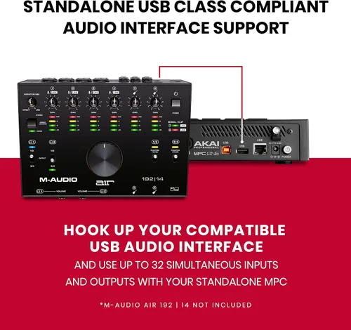Vista 5 de AKAI Professional MPC One – Drum Machine, Sampler & MIDI Controller with Beat Pads, Synth Engines, Standalone Operation and Touch Display