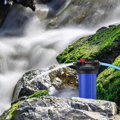 Vista 6 de Sistema de Filtro de Agua VIHOSE para RV, Filtro de Agua Anti-Obstrucción para 25K Galones con Filtración de 6 Etapas en Una Pieza, Elimina