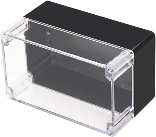 Vista 14 de Caja de proyecto IP65 Caja de conexiones impermeable ABS cajas eléctricas negras para bricolaje, Estuche electrónico para proyectos de energía, Caja
