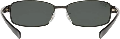 Vista 7 de Ray-Ban Lentes de sol rectangulares polarizados metálicos RB3364