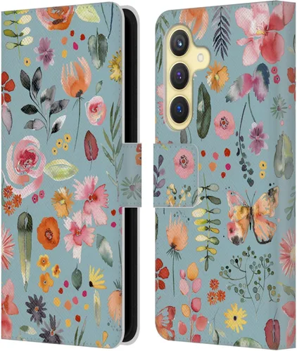 Vista 85 de Head Case Designs Officially Licensed Ninola Butterfly Nature Spring Floral Leather Wallet Case Compatible with Samsung Galaxy A07 4G