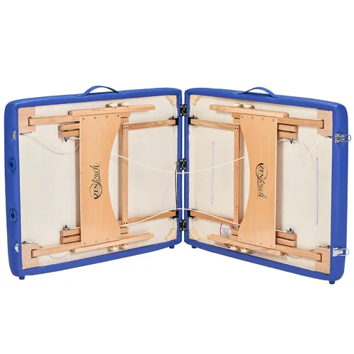 Vista 9 de Master Zen-Touch Brady - Mesa de masaje portátil ligera, cama de belleza, tatuaje, spa, salón de belleza, cama facial exuberante, color azul cielo