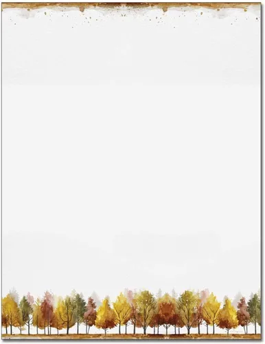 Vista 5 de Paquete de 25 membretes de árbol de bellota - 8.5 x 11 pulgadas personalizable - Compatible con impresión láser y inyección de tinta