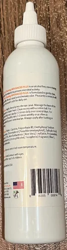 Vista 3 de Truseb - Limpiador de oídos Flush Advanced Plus fórmula para gatos y perros, elimina la suciedad y los desechos y ayuda a prevenir problemas