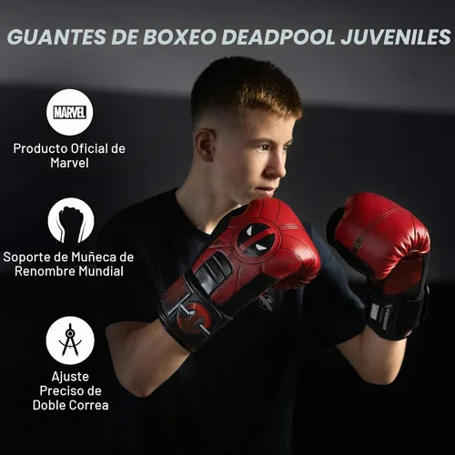 Vista 2 de Hayabusa Guantes de boxeo Marvel Hero Elite deadpool