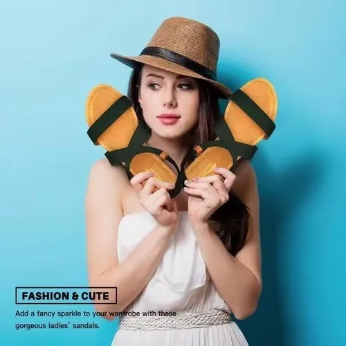 Vista 2 de DAYDAYGO Sandalias planas elásticas para mujer