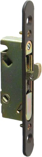 Vista 3 de FPL #3-45-S Cerradura de muesca de repuesto para puerta de vidrio deslizante, Dorado
