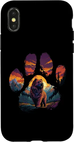 Vista 4 de iPhone 15 Chow Chow Paw Mountain Design Dog Mom Dad Case