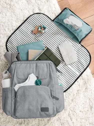 Vista 8 de Simple Joys by Carter's Accesorio para mochila de pañales para niños, color gris, talla única