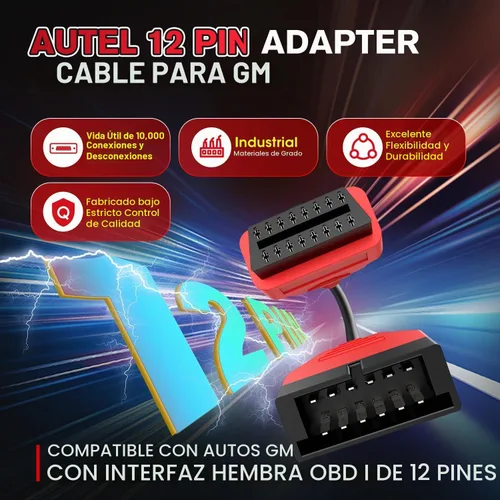 Vista 3 de Autel - Cable adaptador original OBD1 a OBD2 GM