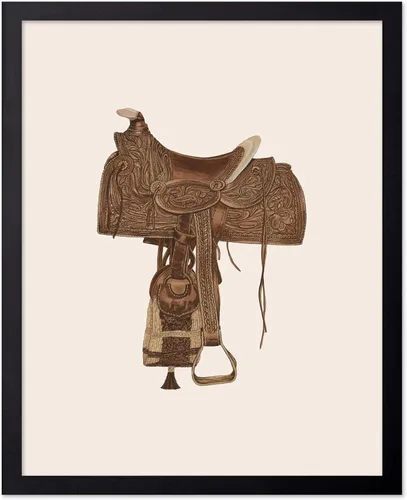 Vista 61 de Poster Master Póster vintage de cuero para silla de montar, estampado retro de vaquero, arte de silla de montar, diseño occidental, impresión