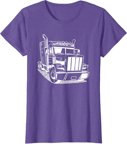 Vista 21 de Diesel Big Rig 18 Wheeler - Camiseta de camionero para camionero, Negro, S