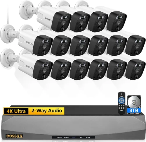 Vista 13 de (4K/8.0 megapíxeles y gran angular de 130°) Cámara PoE de audio de 2 vías con cable Sistema de cámara de seguridad para el hogar al aire libre