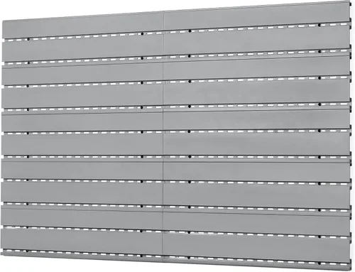 Vista 16 de Savior Equipment Sistema de rack de pared de acero resistente, paneles de pared de acero resistente, almacenamiento de montaje en pared, 5 o 10 Gris