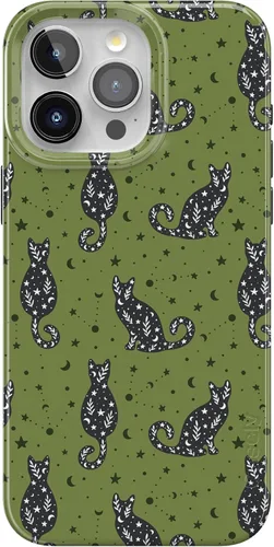 Vista 32 de Casely iPhone 14 Pro Case All Boo'd Up Purple Ghost Compatible with MagSafe Classic Ultra Thin Design