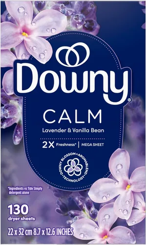 Vista 10 de Downy CALM, Mega Hojas de Secadora, Suavizante de Telas, Lavanda y Vainilla, 130