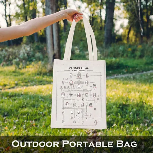 Vista 7 de LEVLO Divertido regalo para fanáticos de Vanderpump Chat Sheet Bolsa de compras para amantes de la televisión, bolsa de viaje impermeable