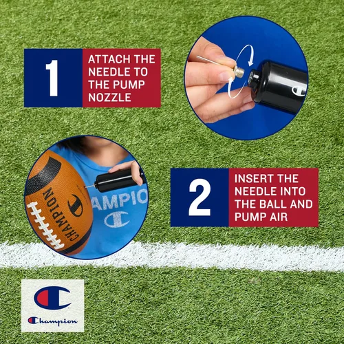 Vista 8 de Champion Blitz Fútbol, Fútbol para Todo Clima, Agarre Mejorado, Cubierta de Goma Duradera y Cordones Moldeados, para Deportes y Entrenamiento al