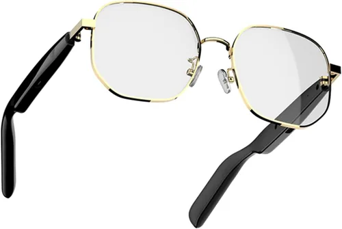 Vista 8 de Xmenha Gafas Bluetooth inteligentes para hombres Altavoz de audio Gafas Bluetooth Auriculares con altavoces Smart Glass azul diente gafas de sol