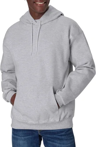 Vista 11 de Hanes Sudadera con capucha de forro polar pesado para hombre, sudadera de algodón para hombre Negro